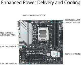 Resim Asus Prime B650M-A WIFI II AMD B650 Soket AM5 DDR5 6400(OC) MHz mATX Gaming (Oyuncu) Anakart 