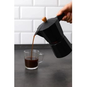 Resim Bambum Garen - Moka Pot 6 Fincan Siyah 