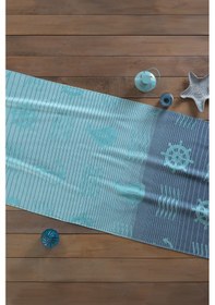 Resim Turkuaz Star Havlu Peştemal Banyo Havlusu Plaj Havlusu Sauna Havlusu 