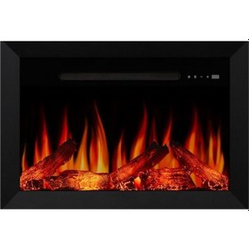 Resim Alaf 80 - Isıtmalı Elektrikli Şömine Sınırsız Renkli Metal Çerçeveli 