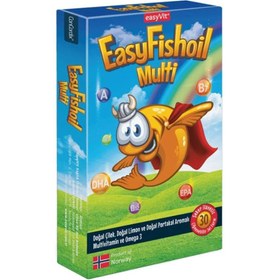 Resim EasyFishoil Multi Balık Yağı Çiğnenebilir 30 Jel 