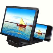 Resim 1 Adet 3D HD Cep Telefonu Ekran Büyütücü, Katlanabilir Masaüstü Standlı Taşınabilir Akıllı Telefon Amplifikatörü, Plastik, Pil Yok 