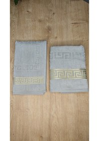 Resim 4 Parça Banyo Set 50x90 - 30x50 Gri 