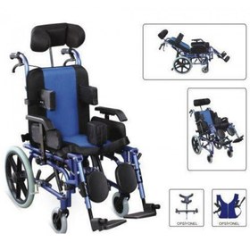 Resim Ky958lc-a-36 spastik çocuk tekerlekli sandalyesi 