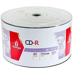 Resim Iomega ICSP50 CD-R 52x700 MB Spindle 50'li Boş CD 
