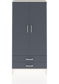 Resim Arges Dolap Tek Raflı 2 Çekmeceli Tek Askılı 88x30x182 Aytaşı... Aytaşı 