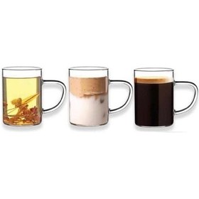 Resim Termisil Cam Ateşe Dayanıklı Kupa 6 Adet 220 ML 