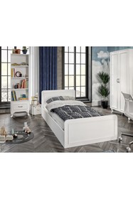 Resim WENCE Snow Country Tarzı Çocuk Odası Takımı - 4 Parçalı Ve Tamamı 1. Kalite Mdf 