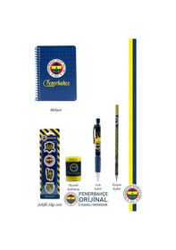 Resim Fenerbahçe Orijinal Lisanslı Kalem Kalemtraş Bloknot Silgi Hediyelik Set Lacivert 005 Lacivert 