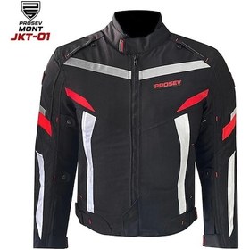 Resim Prosev Jkt01 - 4 Mevsim Mont Kırmızı - Siyah 