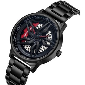 Resim Sones Bınbond B6577 30m Su Geçirmez Işıklı Kare Kuvars Saat, Renk: Beyaz Çelik-siyah-beyaz 