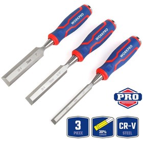 Resim WORKPRO WP201301 12-20-25MM Üçlü Profesyonel İskarpela Seti 