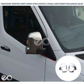 Resim Ebal Oto Mercedes Sprinter W907 Krom Ayna Kapağı 2 Prç. 2018 Ve Üzeri 