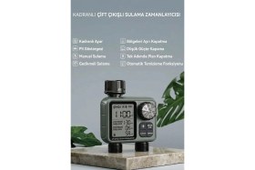 Resim Konk Tools Profesyonel Otomatik Sulama Kontrol Ünitesi - Çift Çıkışlı & Manuel Modluakıllı Sulama Sistemi(Ipx5) 