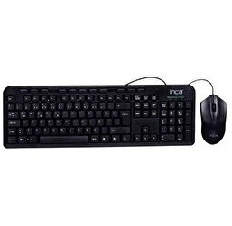 Resim Inca IMK-375T Q Türkçe Kablolu USB Multimedya Siyah Klavye ve Mouse Seti 