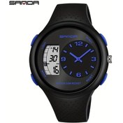 Resim Sunshine022 Sanda Led Dijital Büyük Ekran Su Geçirmez Spor Erkek Kol Saati Çift Blue Diğer 