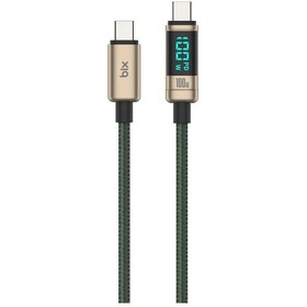Resim Bix BX09CC 100 W Type-C Led Ekranlı Şarj ve Data Kablosu 1 M Bronz 