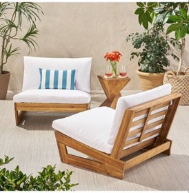 Resim Conforlove Bahçe Balkon Kestane Ahşap 1 Adet Tekli Koltuk 