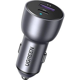Resim 52.5 W Çift Port Usb C-usb A Pd-qc Hızlı Araç Şarj Cihazı 