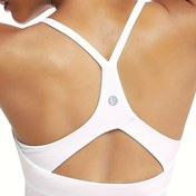 Resim Kadınların Nefes Alabilen Spor Sütyeni, Hollow-Out Arka Tasarımıyla Rahat Yoga Sütyeni, Yumuşak ve Hafif Destek 