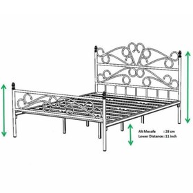 Resim Mobilya Dükkanım Bergama Metal Karyola 140x190 ARM085 