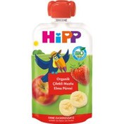 Resim Hipp Organik Çilekli Muzlu Elma Püresi 100 gr 