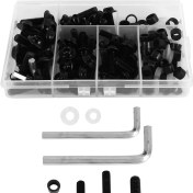 Resim Collectibles Yamaha Yzf R1 R6 R3 2004-2008 (Siyah) Için 158 Adet Evrensel Motosiklet Kaporta Vidaları Somun Seti Motosiklet Gövde Çalışma Cıvataları Vidası (Yurt Dışından) 