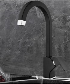 Resim Venita Orika Lüks Siyah Perlatörlü Mutfak Eviye Batarya 