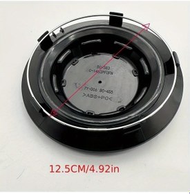 Resim Xuweiwei Bc-383 Bright Black 147mm Jant Kapak Kapağı Mercedes-benz Uyumlu Tekil 