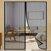 Resim Manyetik PVC Sineklik Perde - Otomatik Kapanan, Evcil Hayvan Dostu Tasarım, Delme Gerektirmeyen Kolay Kurulum, Mutfak, Salon, Yatak Odası ve Garaj için Böcek Koruma, Modern Ev Dekoru, Dayanıklı Sineklik, Yazlık Haşere Kontrolü, Dikişsiz Giriş Tasarımı, Güçlendirilmiş Dikişli, Açık Hava Tutkunları İçin 