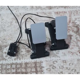 Resim KAPLAN 3D BASKI Direksiyon seti için gaz ve fren pedalı 