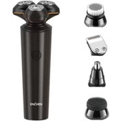 Resim Springsun Erkekler İçin 4'lü Başlıklı Ipx7 Su Geçirmez Elektrikli Tıraş Makinesi & Sakal Trimmer, Type-c Şarj, Taşınabilir 