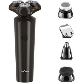 Resim Springsun Erkekler İçin 4'lü Başlıklı Ipx7 Su Geçirmez Elektrikli Tıraş Makinesi & Sakal Trimmer, Type-c Şarj, Taşınabilir 