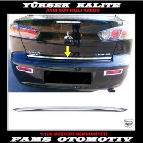 Resim Mitsubishi Lancer Paslanmaz Krom Bagaj Alt Çıta 2008 Üzeri 