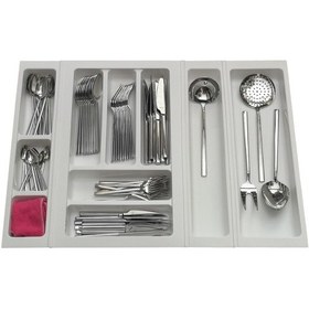 Resim Mutfak, Modüler Kaşıklık Seti, Beyaz, 64 x 48 cm (Enden-Boydan 3,5 cm Kesilebilir) 