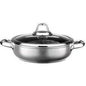 Resim Leggno Master Titanium 28Cm Sığ Tencere Metalik Gri 28Cm Mst2828S 