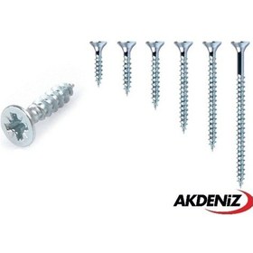 Resim Akdeniz Sunta Vidası 6,0x160 Çinko 13 Paket 