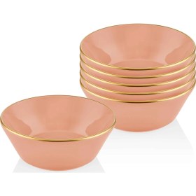 Resim The Mia Basic Kase 6'lı Set Somon Pembe - 15 cm 