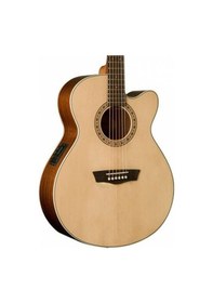 Resim Washburn Wg7sce Harvest Serisi Elektro Akustik Gitar Orta Seviye - Grand Auditorium Masif Ladin Kapak, Konforlu Ga Kasa Yapısı, Barcus Berry Eq4t Manyetik Sistemi Uyum: Dengeli Mid Ve Tiz Tepkisi 