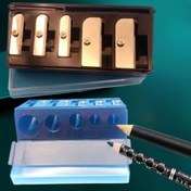 Resim 5 Delikli Makyaj Kalem Kalemtıraşı, Manuel Eyeliner ve Dudak Kalem Kalemtıraşı, Kaşlar, Dudaklar ve Eyelinler için Çıkarılabilir Kalem Kalemtıraşı, Ofis ve Okul Makyaj Aracı, Pil Gerekmez 