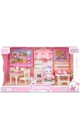 Resim Bay Dreamy Mini Tavşan 6719 Büyük Mutfak Oyun Evi Seti 3+ 