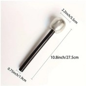 Resim Dashanshop Parlak Mikrofon Aksesuarı Gümüş Parti Sahne Performansları Için Dayanıklı Plastik Gümüşi 