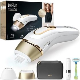 Resim Braun IPL Silk·expert Pro 5, Evde Tüy Alma, Çanta, Venus Tıraş Makinesi, 2 Başlık ile, PL5146 