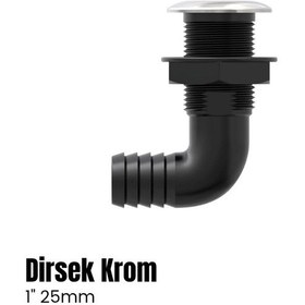 Resim Seaflo Krom Flanşlı Sintine Rekoru Depo Çıkışı Dirsekli 1" - 25mm-1842 