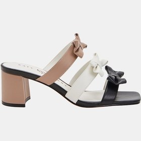 Resim Katy Perry The Tooliped Bow Kadın Boz Kahverengi Kurdela Topuklu Terlik Kahverengi 