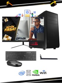 Resim RAMTECH BİLGİSAYAR Rs-cloudy Plus I5 6500 32 Ram 1tb Hdd 960 Ssd R5230 2gb 21.5 Monitör Ofis Bilgisayarı 