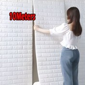 Resim 10m Tükenir Tuğla ve Taş Desenli Yapıştırıcı Duvar Kağıdı - Su Geçirmez, Temizlemesi Kolay, Ev İç Mekan Dekoru İçin İdeal | Tavan Yenileme Stickerları İçin Mükemmel 