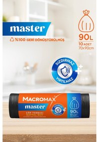 Resim Macromax Master Çöp Torbası Battal Boy 10'lu 