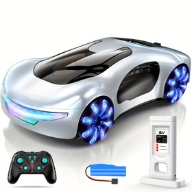 Resim Konsept Araba Uzaktan Kumandalı Araba, Işık Sprey ve Sesli Drift RC Akrobatik Araba, Gençler için 2.4GHz Hobisi RC Arabalar Oyuncak, 360° Dönebilen, Erkek Kız Yarış Hediyesi, MESIONDY 