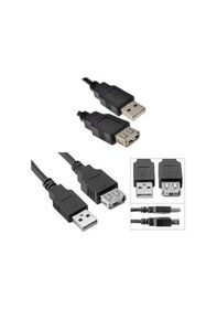 Resim 0.5M Usb Uzatma Kablosu Dişi Erkek Kısa Usb 2.0 Kablo - 50Cm 